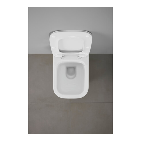 Duravit WC-Sitz eckig m Abs, abn., 43,4cm, Uni, Scha. ES, we.