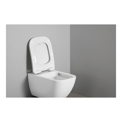 Duravit WC-Sitz eckig m Abs, abn., 43,4cm, Uni, Scha. ES, we.