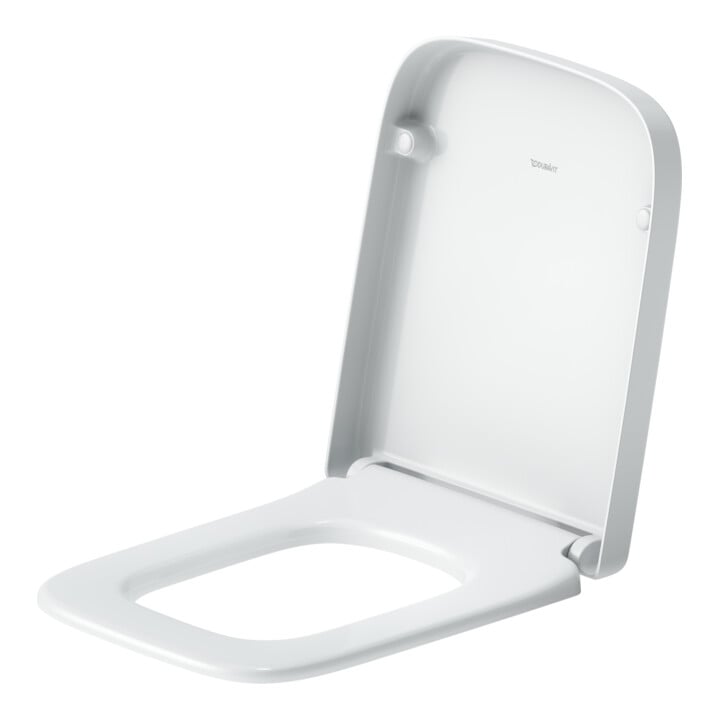 Duravit WC-Sitz eckig m Abs, abn., 43,8cm, Uni, Scha. ES, we.