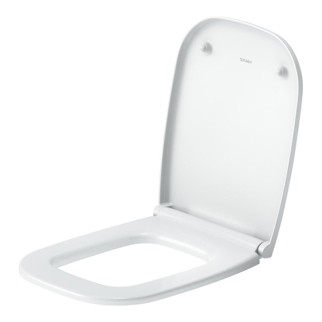 Duravit WC-Sitz eckig m Abs, abn., 44,3cm, Uni, Scha. ES, we.