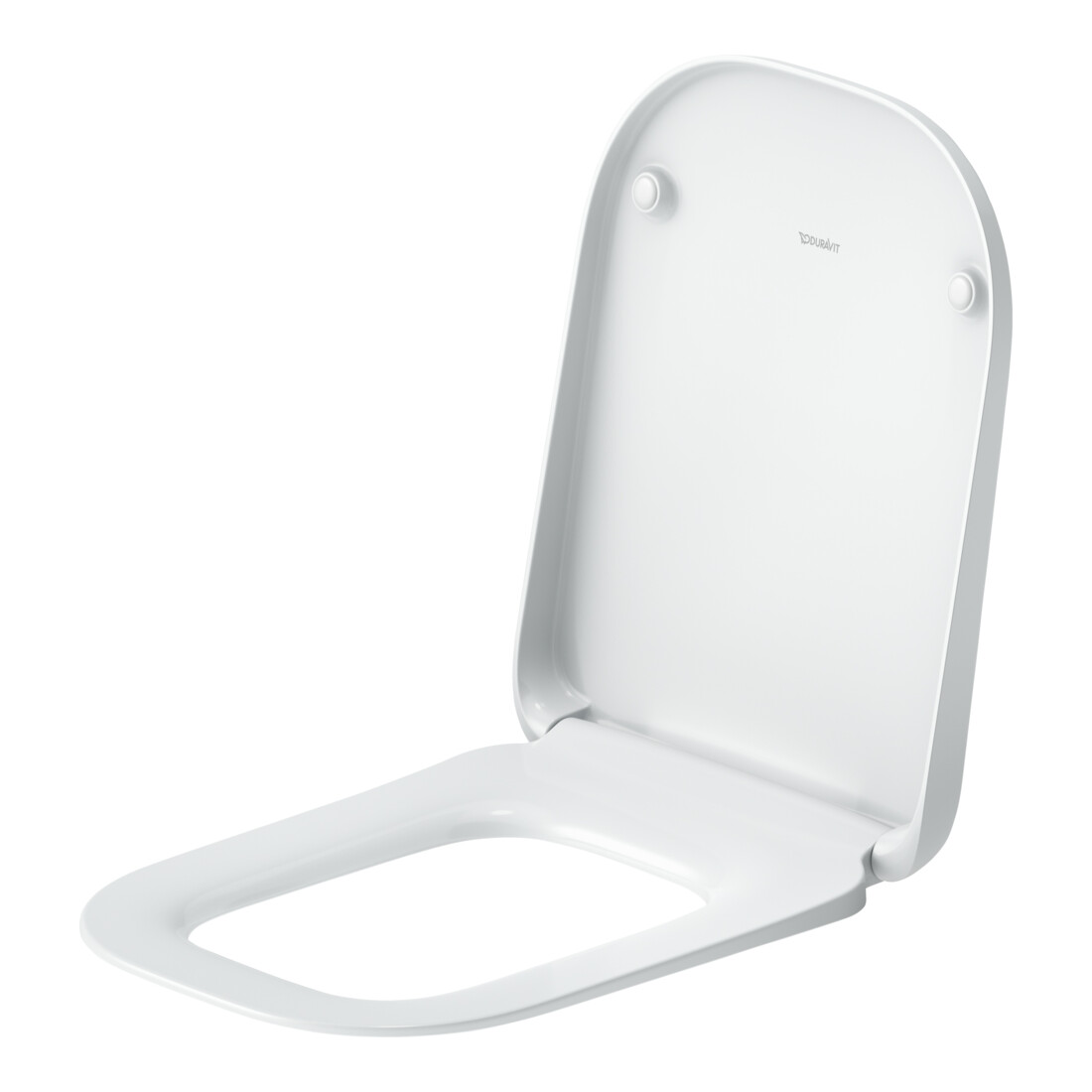 Duravit WC-Sitz eckig m Abs, abn., 44,8cm, Uni, Scha. ES, we.