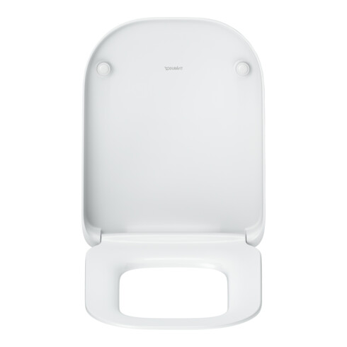Duravit WC-Sitz eckig m Abs, abn., 44,8cm, Uni, Scha. ES, we.