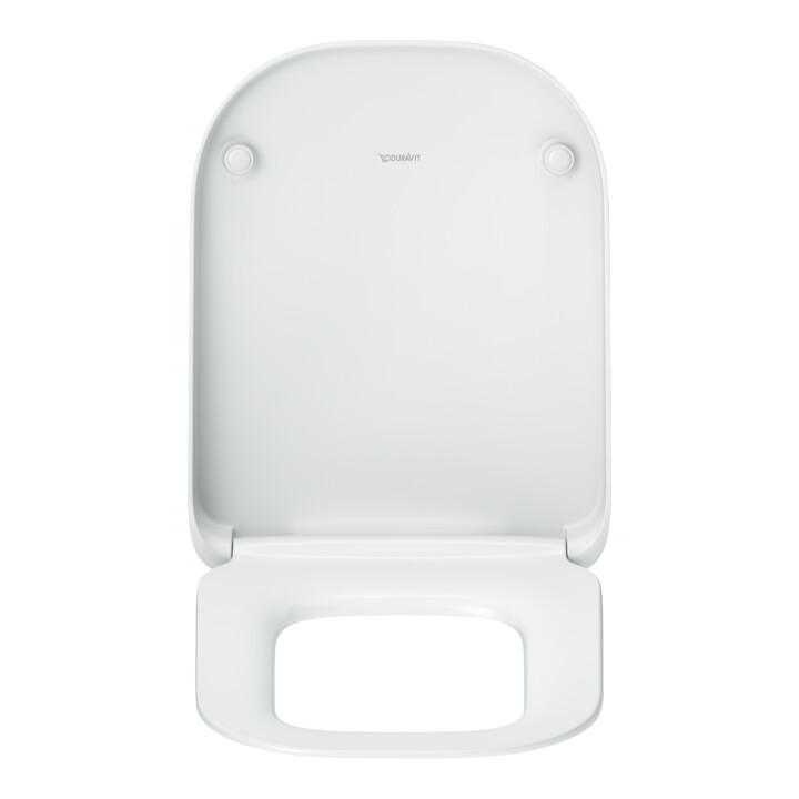 Duravit WC-Sitz eckig m Abs, abn., 44,8cm, Uni, Scha. ES, we.