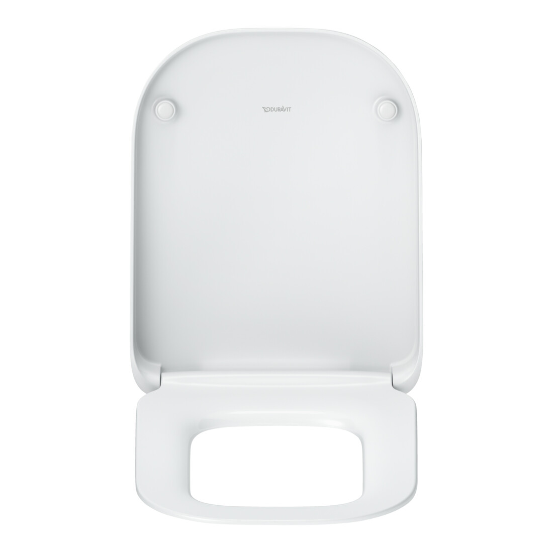 Duravit WC-Sitz eckig m Abs, abn., 44,8cm, Uni, Scha. ES, we.