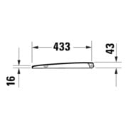 Duravit WC-Sitz eckig m Abs, abn., 44,8cm, Uni, Scha. ES, we.-5