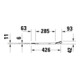 Duravit WC-Sitz eckig m Abs, abn., 44,8cm, Uni, Scha. ES, we.-5