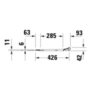 Duravit WC-Sitz eckig m Abs, abn., 44,8cm, Uni, Scha. ES, we.-5
