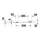 Duravit WC-Sitz eckig m Abs, abn., 44,8cm, Uni, Scha. ES, we.-2