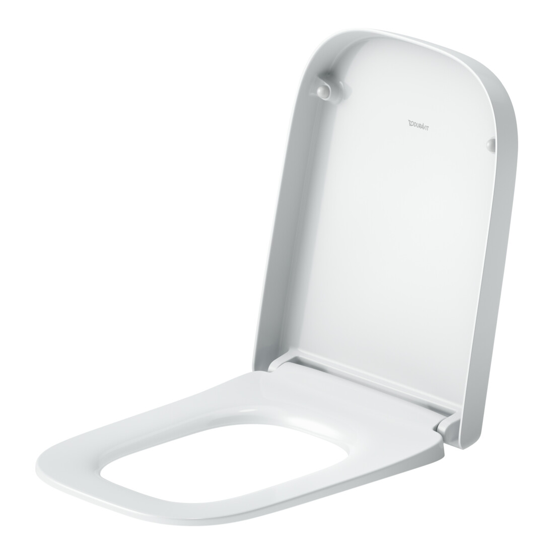 Duravit WC-Sitz eckig m Abs, abn., 44,8cm, Uni, Scha. ES, we.