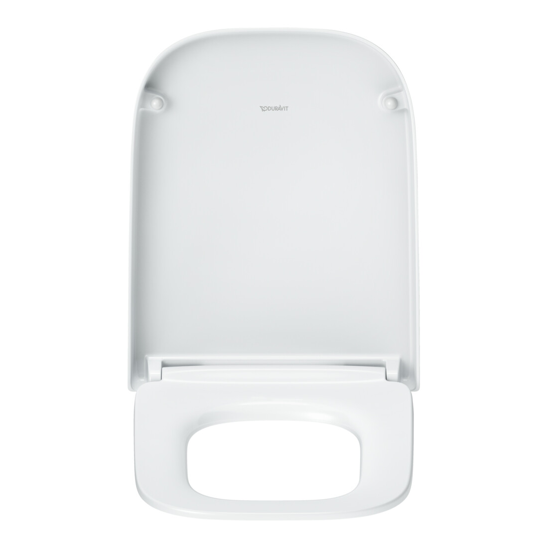 Duravit WC-Sitz eckig m Abs, abn., 44,8cm, Uni, Scha. ES, we.