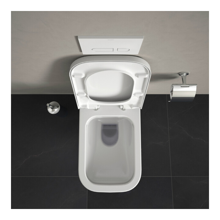 Duravit WC-Sitz Happy D.2 avec abaissement, charnières prolongées, blanc