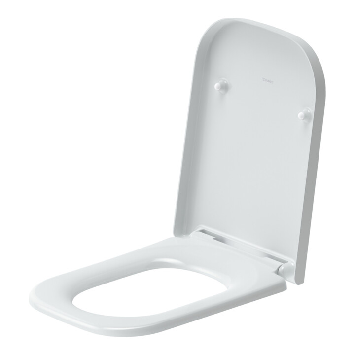 Duravit WC-Sitz Happy D.2 avec abaissement, charnières prolongées, blanc