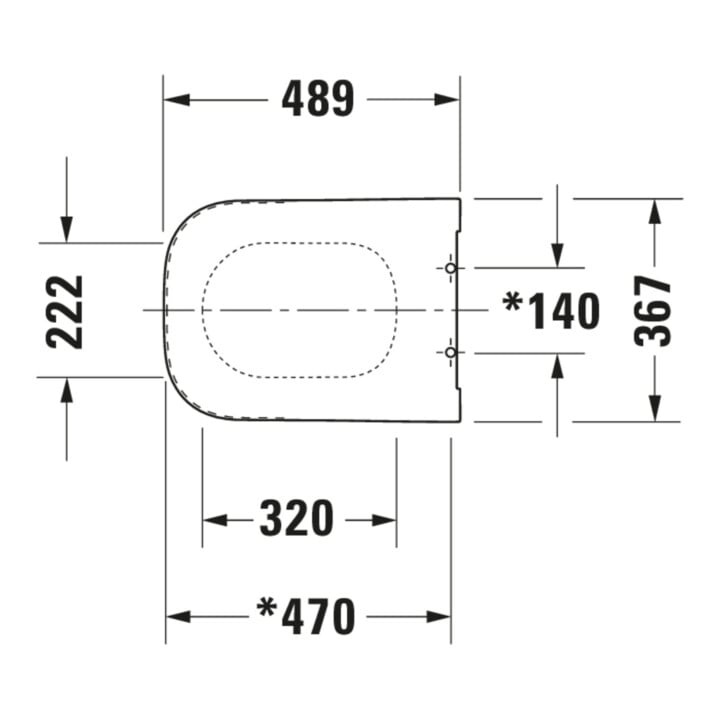 Duravit WC-Sitz Happy D.2 avec abaissement, charnières prolongées, blanc