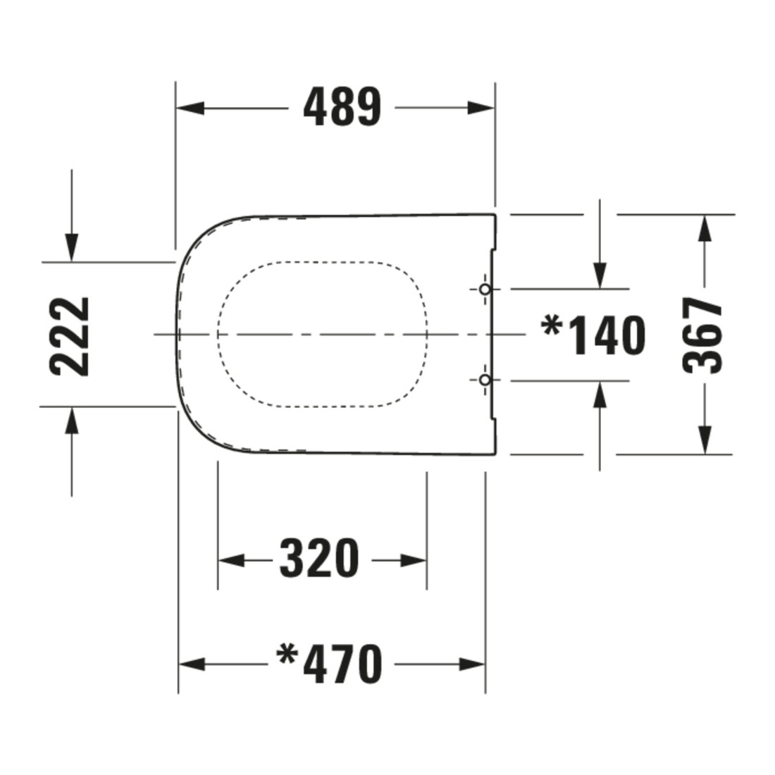 Duravit WC-Sitz Happy D.2 avec abaissement, charnières prolongées, blanc