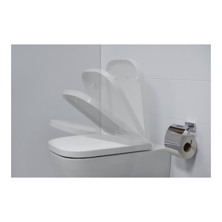 Duravit WC-Sitz Happy D.2 avec abaissement, charnières prolongées, blanc