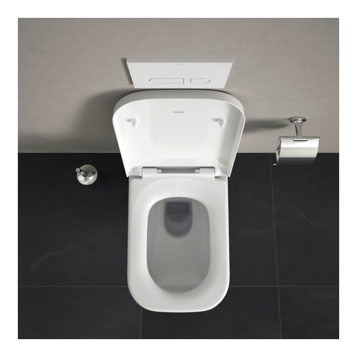 Duravit WC-Sitz Happy D.2 avec abaissement, charnières prolongées, blanc