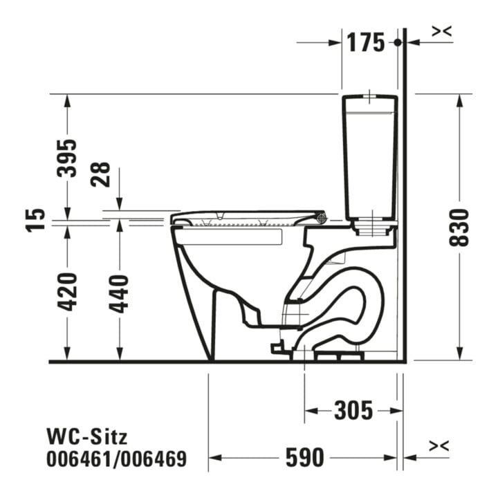 Duravit WC-Sitz Happy D.2 avec abaissement, charnières prolongées, blanc