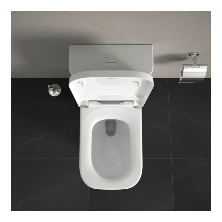 Duravit WC-Sitz Happy D.2 avec abaissement, charnières prolongées, blanc