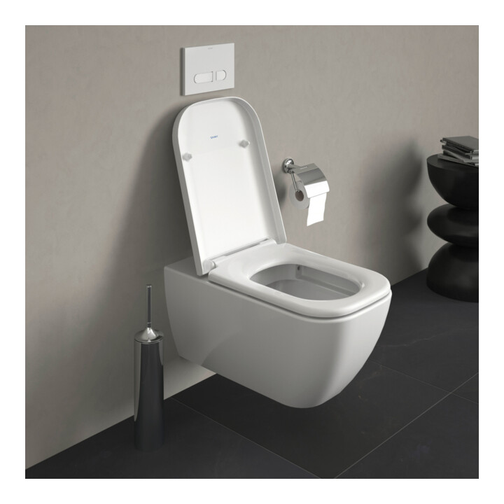 Duravit WC-Sitz Happy D.2 avec abaissement, charnières prolongées, blanc