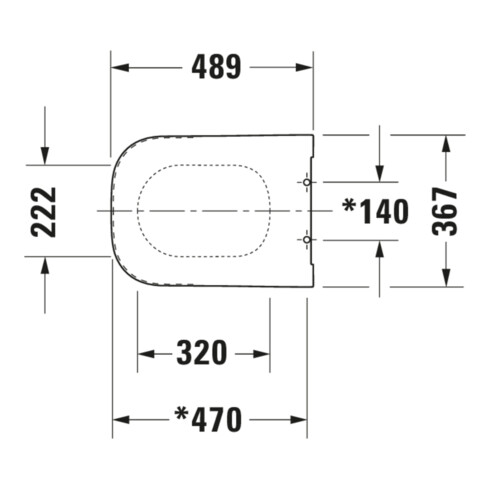 Duravit WC-Sitz Happy D.2 m Abaissement, charnières prolongées ES, blanc