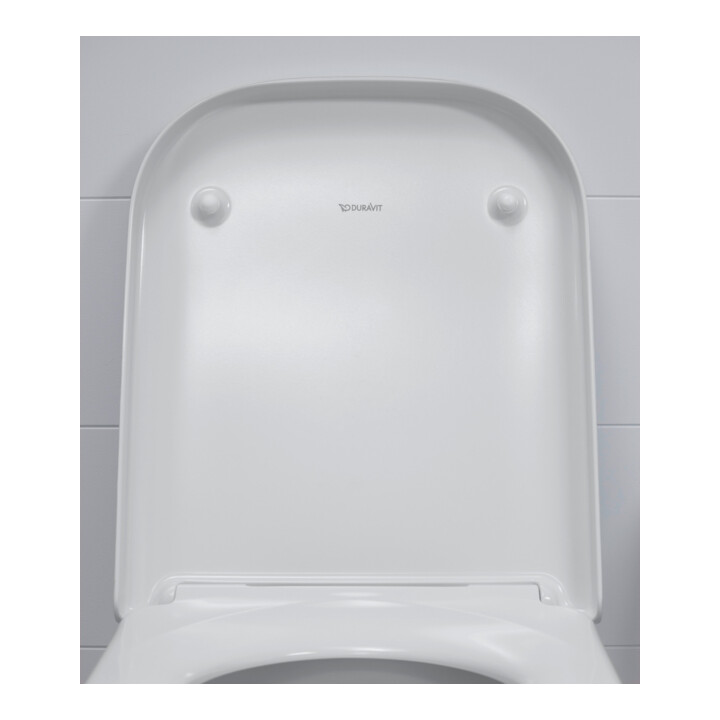 Duravit WC-Sitz Happy D.2 m Abaissement, charnières prolongées ES, blanc