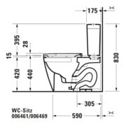 Duravit WC-Sitz Happy D.2 m Absenkaut., verl. Ausf, Scharn. ES, we-2