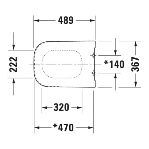 Duravit WC-Sitz Happy D.2 o Absenkaut., verl. Ausf, Scharn. ES, we