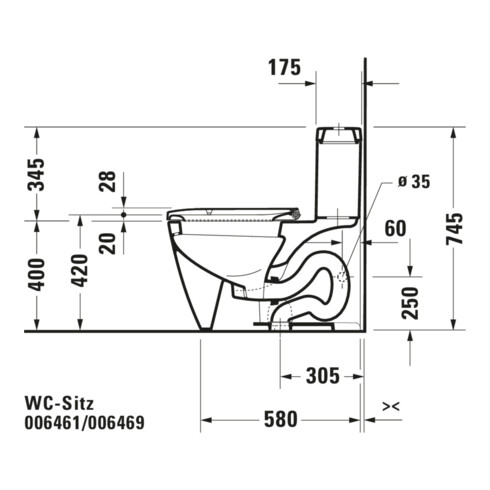 Duravit WC-Sitz Happy D.2 o Absenkaut., verl. Ausf, Scharn. ES, we