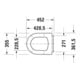 Duravit WC-Sitz Me by Starck S. ES, avec abattant, amovible, blanc satiné
