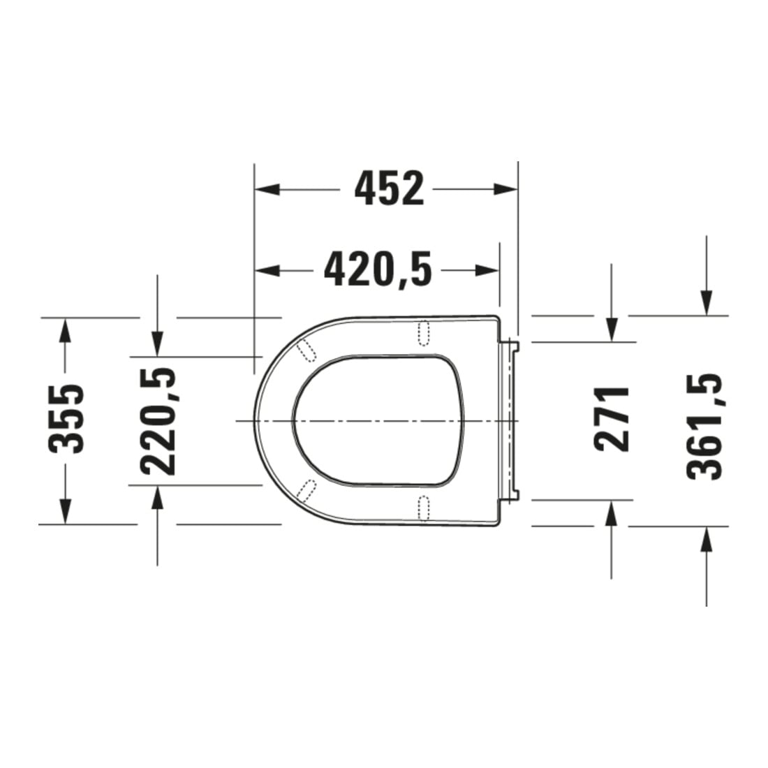 Duravit WC-Sitz Me by Starck S. ES, m Abs, abnehmb., we. s-matt
