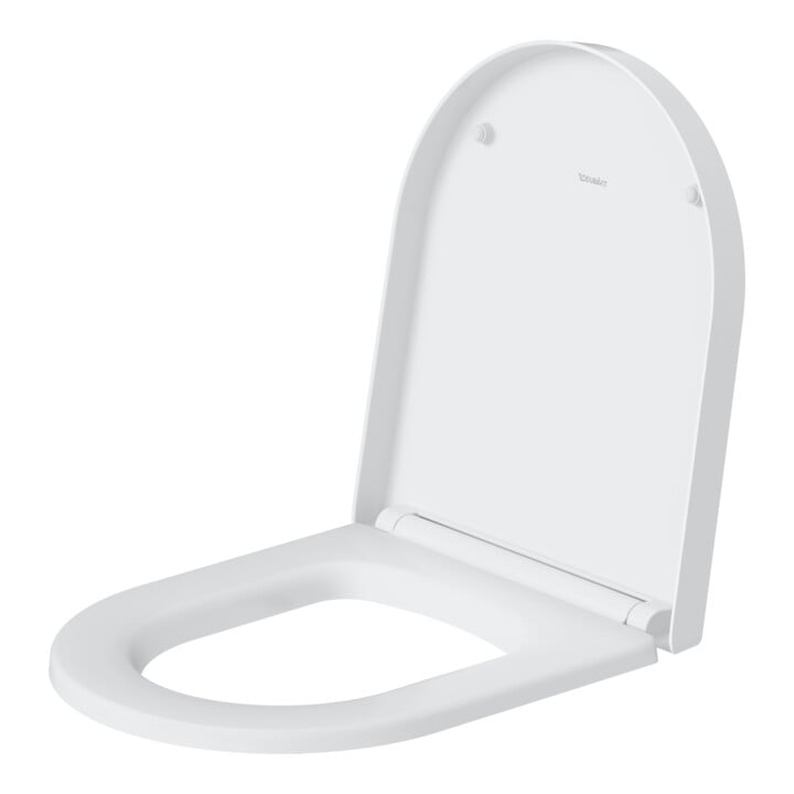 Duravit WC-Sitz Me by Starck sans abattant frein de chute, blanc mat, charnières ES