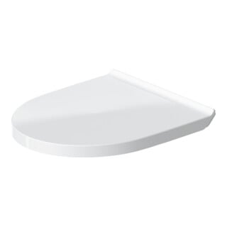 Duravit WC-Sitz No. 1 o. Absenkaut., Scharn. Edelstahl, weiß