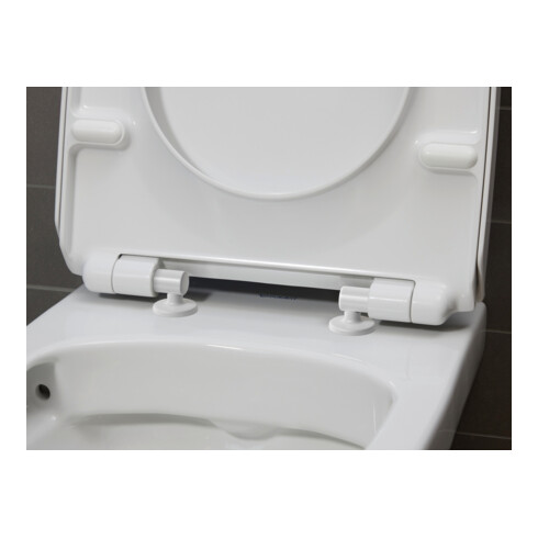 Duravit WC-Sitz No. 1 o. Absenkaut., Scharn. Edelstahl, weiß