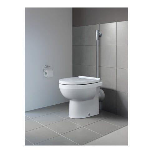 Duravit WC-Sitz No. 1 o. Absenkaut., Scharn. Edelstahl, weiß
