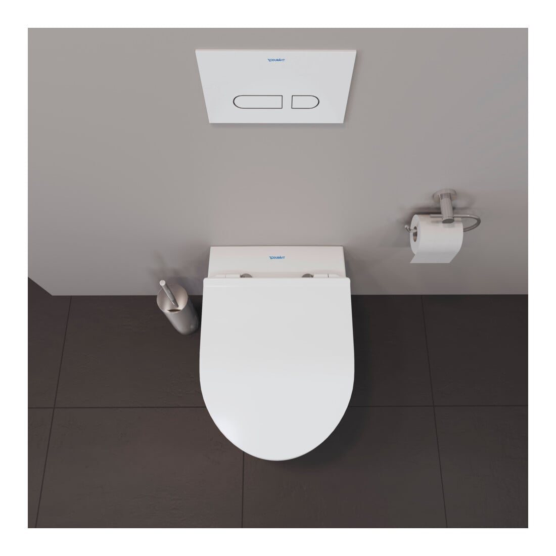 Duravit WC-Sitz No. 1 o. Absenkaut., Scharn. Edelstahl, weiß