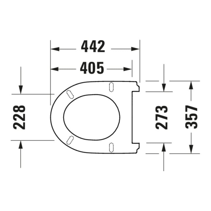 Duravit WC-Sitz No. 1 sans abaissement, charnières inox, blanc