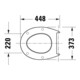 Duravit WC-Sitz oval m Abs, abn., 44,8cm, Uni, Scha. ES, we.-2