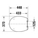 Duravit WC-Sitz oval m Abs, abn., 44,8cm, Uni, Scha. ES, we.-4