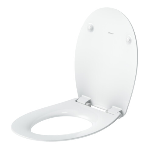Duravit WC-Sitz oval m Abs, abn., 44,8cm, Uni, Scha. ES, we.