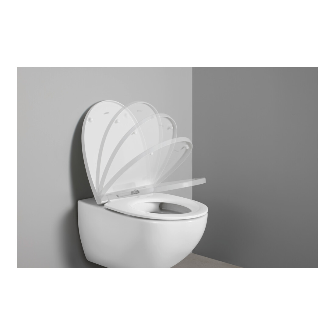 Duravit WC-Sitz oval m Abs, abn., 45,1cm, Uni, Scha. ES, we.