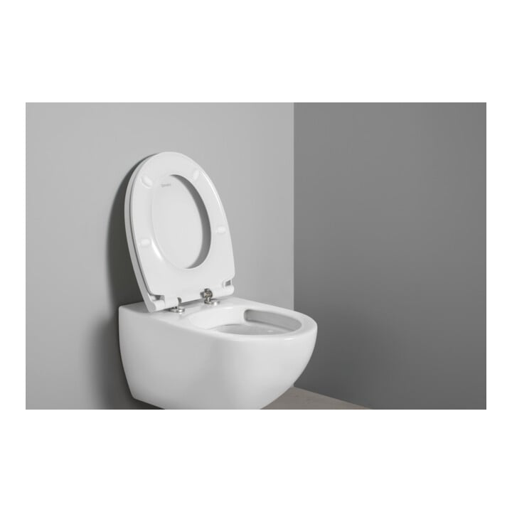 Duravit WC-Sitz oval m Abs, abn., 45,1cm, Uni, Scha. ES, we.