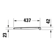 Duravit WC-Sitz oval m Abs, abn., 45,2cm, Uni, Scha. ES, we.-5