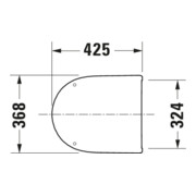 Duravit WC-Sitz Qatego Compact überlappend, weiß Hochglanz-4