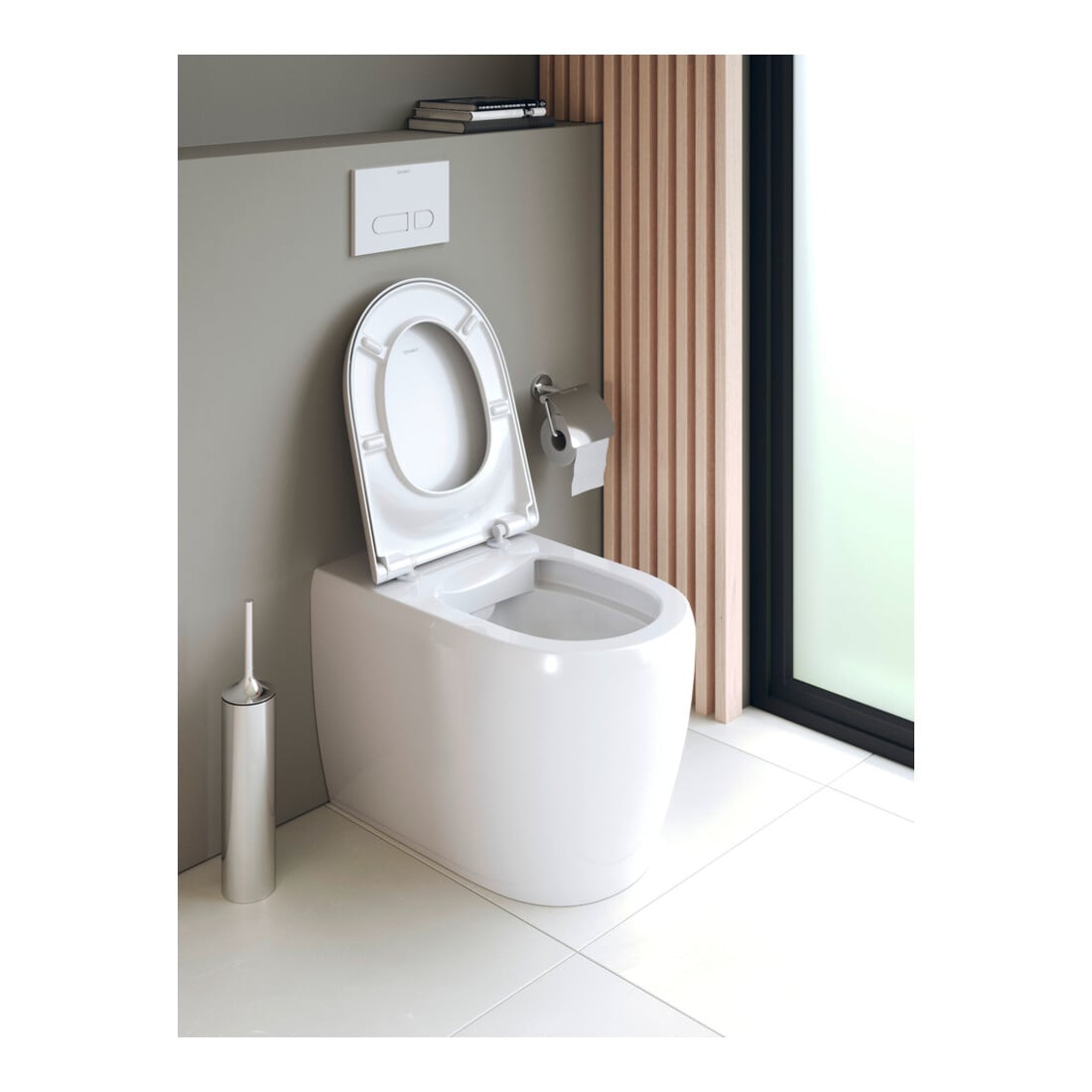 Duravit WC-Sitz Qatego überlappend, weiß Hochglanz