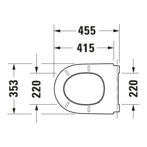Duravit WC-Sitz Qatego überlappend, weiß Hochglanz