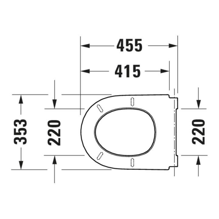 Duravit WC-Sitz Qatego überlappend, weiß Hochglanz