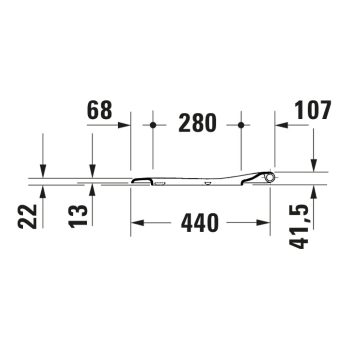 Duravit WC-Sitz Qatego überlappend, weiß Hochglanz