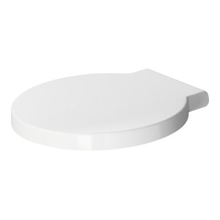 Duravit WC-Sitz Starck 1 o. Absenkaut., Scharn. Edelstahl, weiß