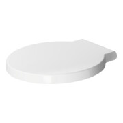 Duravit WC-Sitz Starck 1 o. Absenkaut., Scharn. Edelstahl, weiß