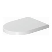 Duravit WC-Sitz Starck 3 o. Absenkaut., Scharn. Edelstahl, weiß